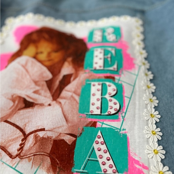Reba Graphic Denim Jacket - Kids Blue - Picture 4 of 4